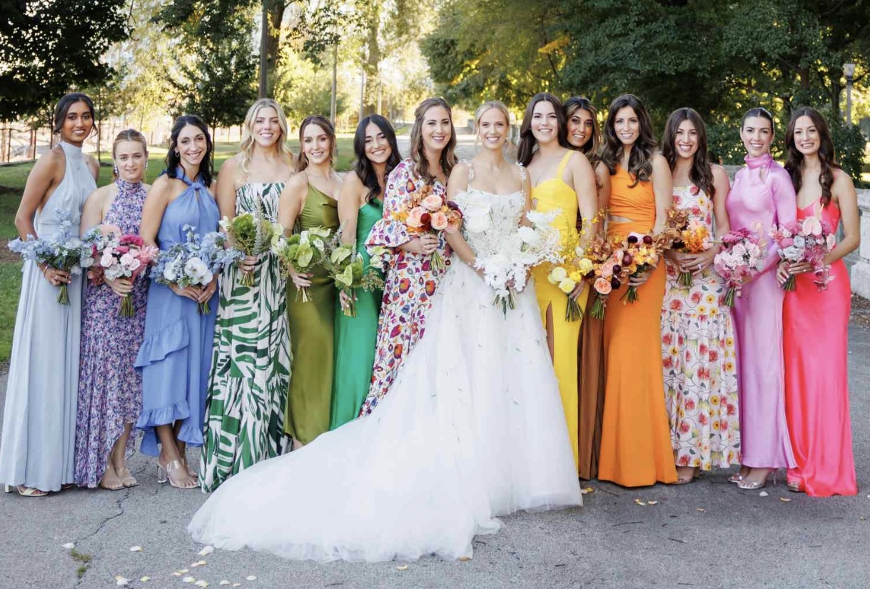 Bright color outfit inspiration collage